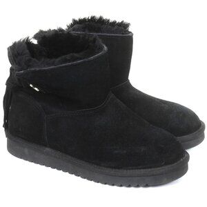 Koolaburra by UGG Women's Jaelyn Mini Fur Suede Boot Winter Outdoor Size 6
